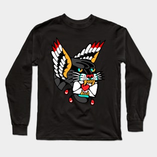 Panther wings letter Long Sleeve T-Shirt